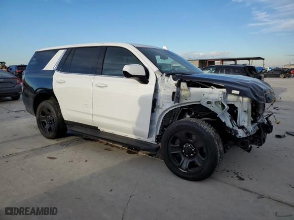 2023 Chevrolet Tahoe Commercial with VIN 1GNSCLED9PR429678, listed as a Copart auction lot 41822665 with 0 mi miles and Salvage Title. Bid and sale history available at carsss.com. Image 4.
