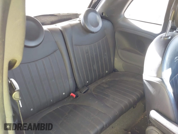 2015 FIAT 500 Turbo with VIN 3C3CFFHH2FT509287, listed as a IAAI auction lot 42030972 with 112,029 mi miles. Bid and sale history available at carsss.com. Image 8.