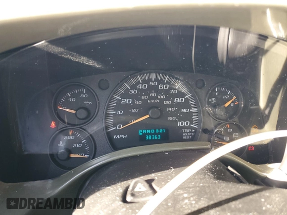 2005 Chevrolet Express Cargo Van YF7 Upfitter with VIN 1GBFG15T751154645, listed as a Copart auction lot 84732304 with 38,363 mi miles and Salvage Title. Bid and sale history available at carsss.com. Image 9.