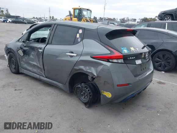 2022 Nissan LEAF S with VIN 1N4AZ1BV2NC557836, listed as a IAAI auction lot 42164896 with 33,729 mi miles and . Bid and sale history available at DreamBid. Image 3.