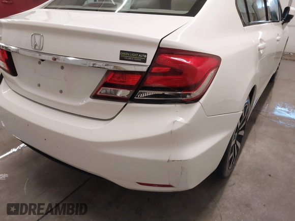2015 Honda Civic EX-L with VIN 19XFB2F98FE040252, listed as a IAAI auction lot 41617619 with 107,667 mi miles and . Bid and sale history available at DreamBid. Image 6.