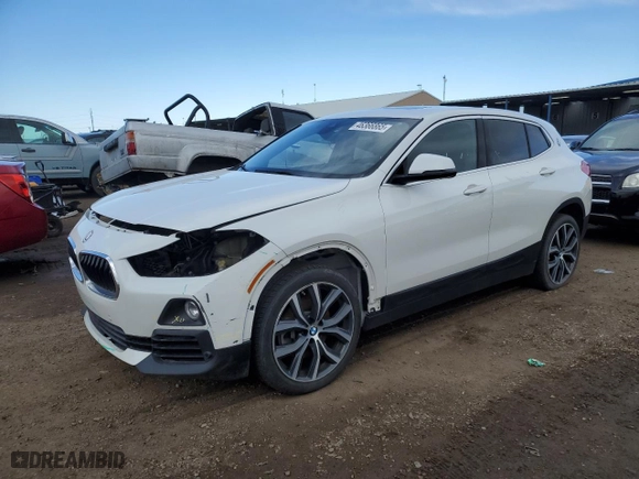 2020 BMW X2 xDrive28i with VIN WBXYJ1C03L5P08657, listed as a Copart auction lot 46366865 with 44,828 mi miles and Salvage Title. Bid and sale history available at carsss.com. Image 1.