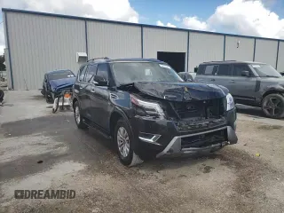 2021 Nissan Armada SV with VIN JN8AY2ACXM9146249, listed as a Copart auction lot 76587094 with 53,812 mi miles and Salvage Title. Bid and sale history available at carsss.com. Image 11.