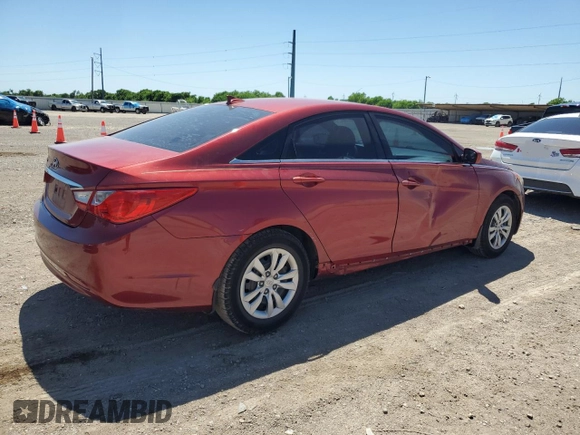 2013 Hyundai Sonata GLS with VIN 5NPEB4AC9DH586755, listed as a Copart auction lot 53889985 with 125,943 mi miles and Salvage Title. Bid and sale history available at carsss.com. Image 3.