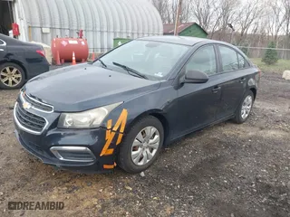 2015 Chevrolet Cruze LS with VIN 1G1PA5SH1F7231543, listed as a IAAI auction lot 42031679 with 197,503 mi miles. Bid and sale history available at carsss.com. Image 2.