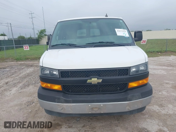 2020 Chevrolet Express Passenger LS with VIN 1GAZGNFG7L1241548, listed as a IAAI auction lot 42675352 with 9,651 mi miles and . Bid and sale history available at DreamBid. Image 12.