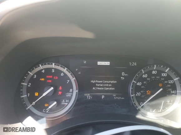 2021 Toyota Highlander XSE with VIN 5TDLZRBH2MS063808, listed as a Copart auction lot 47874045 with 57,127 mi miles and Salvage Title. Bid and sale history available at carsss.com. Image 9.