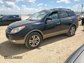 2012 Hyundai Veracruz Limited z VIN KM8NU4CCXCU186016, wystawiony jako Copart lot #62603715 z przebiegiem 119 370 mil mil oraz Czysty tytuł • Clean title. Historia ofert i sprzedaży dostępna na DreamBid. Obrazek 1.