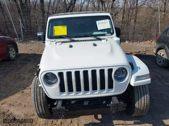 2023 Jeep Wrangler 4xe Sahara with VIN 1C4JJXP61PW553364, listed as a IAAI auction lot 41747111 with 22,127 mi miles. Bid and sale history available at carsss.com. Image 17.