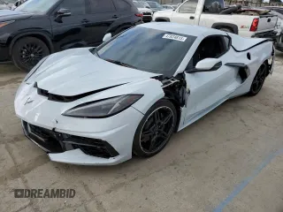 2021 Chevrolet Corvette 2LT with VIN 1G1YB2D49M5110438, listed as a Copart auction lot 47824815 with 18,313 mi miles and Salvage Title. Bid and sale history available at carsss.com. Image 1.