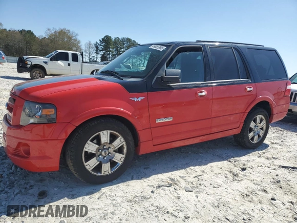2008 Ford Expedition Limited with VIN 1FMFU19518LA29595, listed as a Copart auction lot 49655395 with 105,645 mi miles and Salvage title. Bid and sale history available at DreamBid. Image 1.