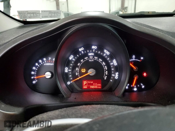 2011 Kia Sportage EX with VIN KNDPCCA22B7041389, listed as a Copart auction lot 60989105 with 98,542 mi miles and Salvage title. Bid and sale history available at DreamBid. Image 9.