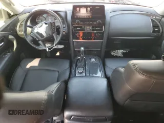 2021 Nissan Armada SV with VIN JN8AY2AC6M9148094, listed as a Copart auction lot 68797884 with 54,560 mi miles and Salvage Title. Bid and sale history available at carsss.com. Image 8.