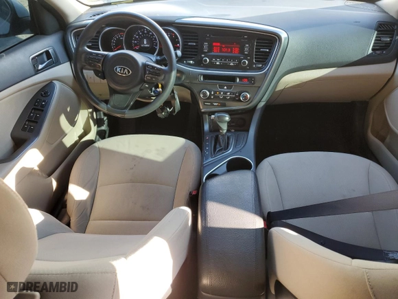 2014 Kia Optima LX with VIN KNAGM4A78E5468538, listed as a Copart auction lot 47529875 with 103,400 mi miles and Salvage Title. Bid and sale history available at carsss.com. Image 8.