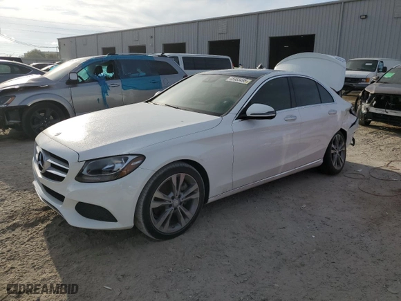 2017 Mercedes-Benz C-Class C 300 with VIN 55SWF4JB4HU191370, listed as a Copart auction lot 48983495 with 0 mi miles and Non Repairable. Bid and sale history available at carsss.com. Image 1.