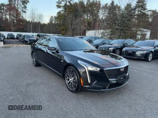 2020 Cadillac CT6 Premium Luxury with VIN 1G6KE5RSXLU110968, listed as a Copart auction lot 87606615 with 183,201 mi miles and Clean title. Bid and sale history available at DreamBid. Image 2.