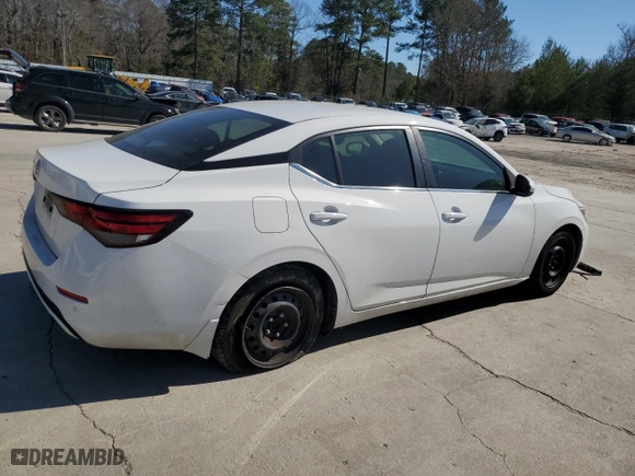 2021 Nissan Sentra S with VIN 3N1AB8BV1MY210532, listed as a Copart auction lot 46840455 with 97,757 mi miles and Salvage Title. Bid and sale history available at carsss.com. Image 3.