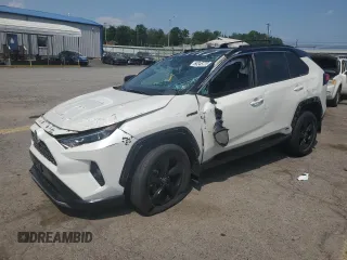 2021 Toyota RAV4 Hybrid XSE with VIN 4T3E6RFV0MU038650, listed as a Copart auction lot 60345725 with 24,124 mi miles and Salvage title. Bid and sale history available at DreamBid. Image 1.