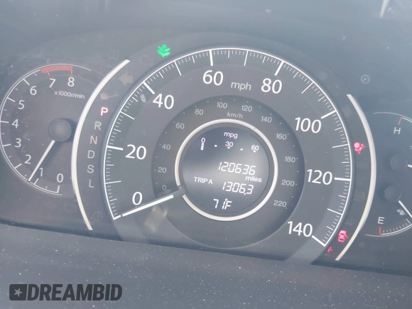 2015 Honda CR-V EX-L with VIN 2HKRM4H74FH616400, listed as a IAAI auction lot 42059162 with 120,636 mi miles and . Bid and sale history available at DreamBid. Image 7.