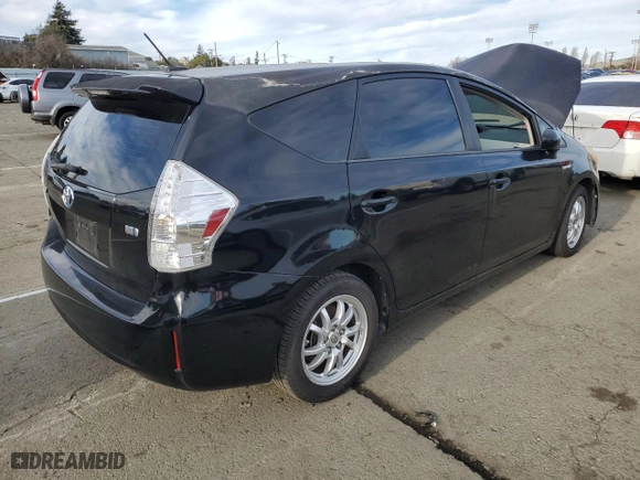 2012 Toyota Prius v Two with VIN JTDZN3EUXC3181665, listed as a Copart auction lot 41452765 with NaN miles and Salvage Title. Bid and sale history available at carsss.com. Image 3.