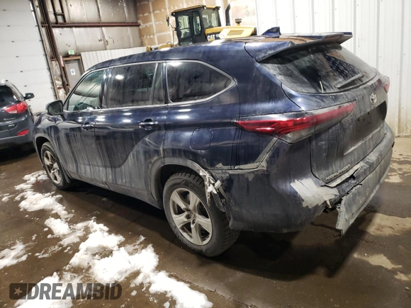2020 Toyota Highlander L with VIN 5TDCZRBH0LS030899, listed as a Copart auction lot 75532334 with 224,693 mi miles and Salvage title. Bid and sale history available at DreamBid. Image 2.