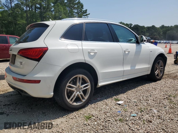 2014 Audi Q5 Premium Plus with VIN WA1DGAFP1EA087006, listed as a Copart auction lot 62254395 with 80,923 mi miles and Salvage title. Bid and sale history available at DreamBid. Image 3.