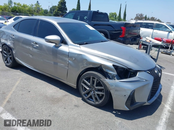 2020 Lexus IS 300 F Sport with VIN JTHGA1D22L5104377, listed as a IAAI auction lot 42488594 with 59,089 mi miles and . Bid and sale history available at DreamBid. Image 1.
