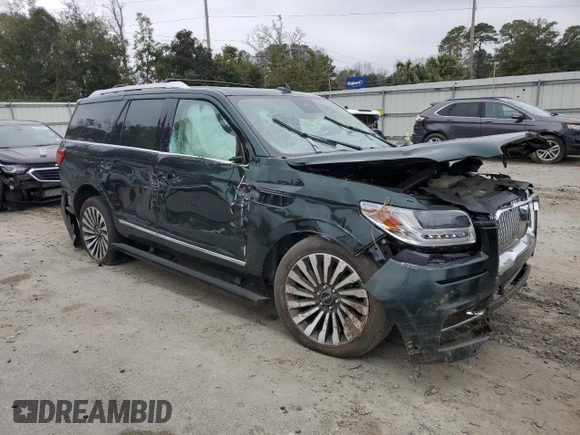 2021 Lincoln Navigator Reserve with VIN 5LMJJ2KT3MEL14652, listed as a Copart auction lot 44128165 with Not provided miles and Salvage title. Bid and sale history available at DreamBid. Image 4.