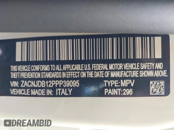 2023 Jeep Renegade Latitude с VIN ZACNJDB12PPP39095, выставлен на аукционе IAAI как лот 42242815 с пробегом 16 931 миль миль и . История ставок и продаж доступна на DreamBid. Изображение 9.