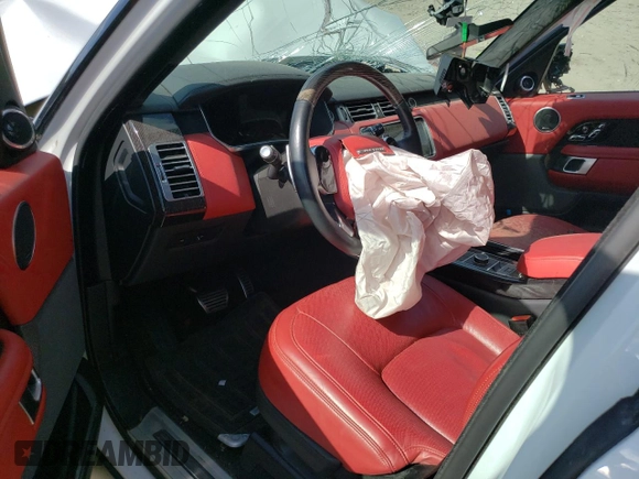 2020 Land Rover Range Rover Autobiography with VIN SALGV5SEXLA586171, listed as a Copart auction lot 63666924 with Not provided miles and Salvage title. Bid and sale history available at DreamBid. Image 8.