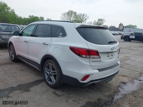 2017 Hyundai Santa Fe Limited Ultimate with VIN KM8SRDHF8HU208593, listed as a IAAI auction lot 42081150 with 129,112 mi miles. Bid and sale history available at carsss.com. Image 3.