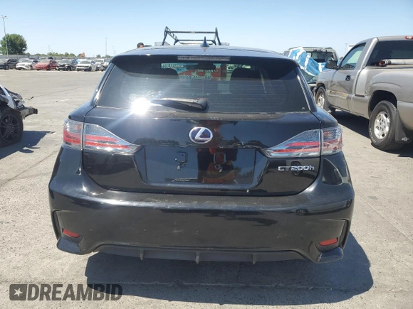2014 Lexus CT 200h with VIN JTHKD5BH3E2190268, listed as a Copart auction lot 61480845 with 84,631 mi miles and Salvage title. Bid and sale history available at DreamBid. Image 6.