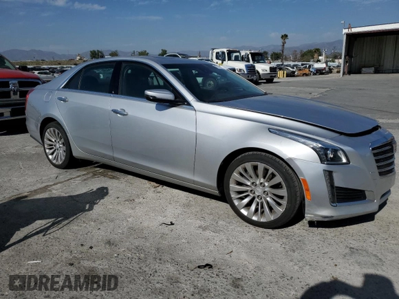 2018 Cadillac CTS Sedan Luxury AWD with VIN 1G6AX5SX5J0105225, listed as a Copart auction lot 47217855 with 44,737 mi miles and Salvage Title. Bid and sale history available at carsss.com. Image 4.