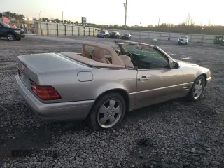 1999 Mercedes-Benz SL-Class with VIN WDBFA68F8XF178084, listed as a Copart auction lot 82295024 with 123,008 mi miles and Salvage Title. Bid and sale history available at carsss.com. Image 3.
