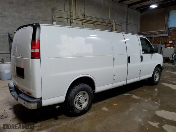 2018 Chevrolet Express Cargo Van with VIN 1GCWGBFP2J1342504, listed as a Copart auction lot 51974265 with 113,460 mi miles and Clean Title. Bid and sale history available at carsss.com. Image 3.