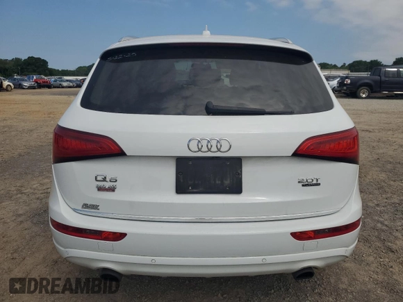 2016 Audi Q5 Premium Plus with VIN WA1L2AFPXGA127659, listed as a Copart auction lot 59369295 with 35,336 mi miles and Salvage title. Bid and sale history available at DreamBid. Image 6.