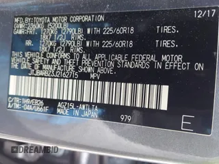 2018 Lexus NX 300 с VIN JTJBARBZ3J2162715, выставлен на аукционе IAAI как лот 42376288 с пробегом 83 978 миль миль и . История ставок и продаж доступна на DreamBid. Изображение 9.