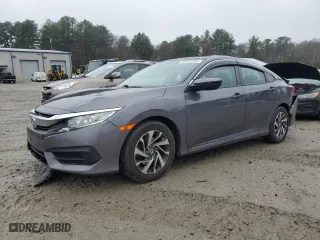 2016 Honda Civic Sedan EX with VIN 19XFC2F76GE246652, listed as a Copart auction lot 52642235 with 80,858 mi miles and Salvage Title. Bid and sale history available at carsss.com. Image 1.