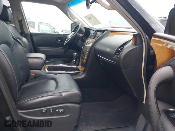 2011 Infiniti QX56 8-passenger with VIN JN8AZ2ND2B9700350, listed as a IAAI auction lot 42189951 with 135,424 mi miles. Bid and sale history available at carsss.com. Image 5.
