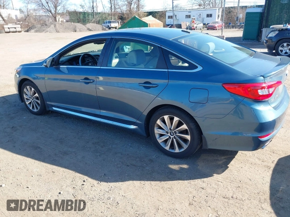 2017 Hyundai Sonata Sport with VIN 5NPE34AF5HH454752, listed as a IAAI auction lot 41651338 with 51,524 mi miles and . Bid and sale history available at DreamBid. Image 3.