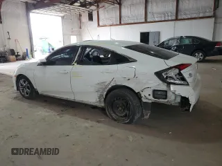 2018 Honda Civic LX with VIN 19XFC2F50JE205598, listed as a Copart auction lot 46162545 with 136,835 mi miles and Salvage Title. Bid and sale history available at DreamBid. Image 2.