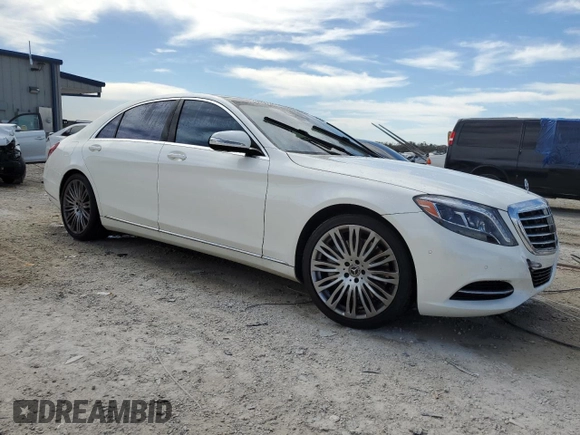 2017 Mercedes-Benz S 550 with VIN WDDUG8FB8HA331053, listed as a Copart auction lot 41588304 with 46,318 mi miles and Salvage Title. Bid and sale history available at carsss.com. Image 4.