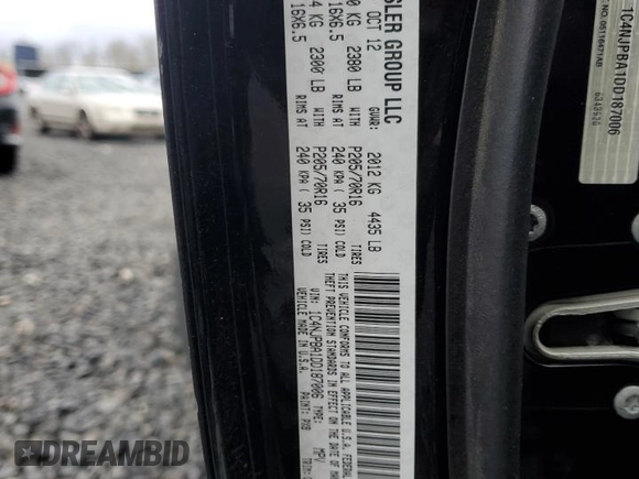 2013 Jeep Patriot Sport with VIN 1C4NJPBA1DD187006, listed as a Copart auction lot 43280415 with Not Provided miles and Salvage Title. Bid and sale history available at carsss.com. Image 13.