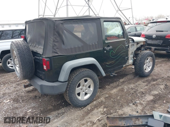 2011 Jeep Wrangler Sport with VIN 1J4AA2D18BL588273, listed as a IAAI auction lot 41857858 with 136,473 mi miles and . Bid and sale history available at carsss.com. Image 4.