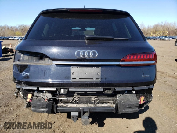 2020 Audi Q7 Premium with VIN WA1AXAF79LD000693, listed as a Copart auction lot 52696995 with 46,631 mi miles and Salvage Title. Bid and sale history available at carsss.com. Image 6.