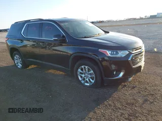 2019 Chevrolet Traverse LT Cloth z VIN 1GNERGKW1KJ281056, wystawiony jako IAAI lot #41647073 z przebiegiem 89 097 mil mil oraz . Historia ofert i sprzedaży dostępna na DreamBid. Obrazek 1.