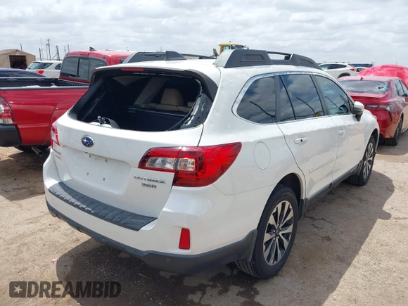 2017 Subaru Outback Limited z VIN 4S4BSENC7H3263630, wystawiony jako IAAI lot #42521532 z przebiegiem 54 285 mil mil oraz . Historia ofert i sprzedaży dostępna na DreamBid. Obrazek 4.