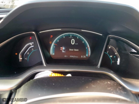 2017 Honda Civic Sedan EX with VIN 19XFC2F71HE071440, listed as a Copart auction lot 53755715 with 50,623 mi miles and Salvage Title. Bid and sale history available at carsss.com. Image 9.