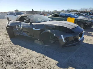 2014 Jaguar F-Type V6 with VIN SAJWA6E75E8K03346, listed as a Copart auction lot 88558275 with Not Provided miles and Salvage Title. Bid and sale history available at DreamBid. Image 4.