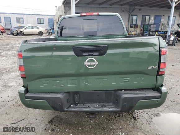 2024 Nissan Frontier SV with VIN 1N6ED1EJ8RN610758, listed as a Copart auction lot 44508075 with 3,600 mi miles and Salvage Title. Bid and sale history available at carsss.com. Image 6.